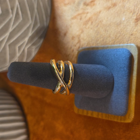 Torrid Gold and Silver Crystal Ring Set - Picture 4 of 5